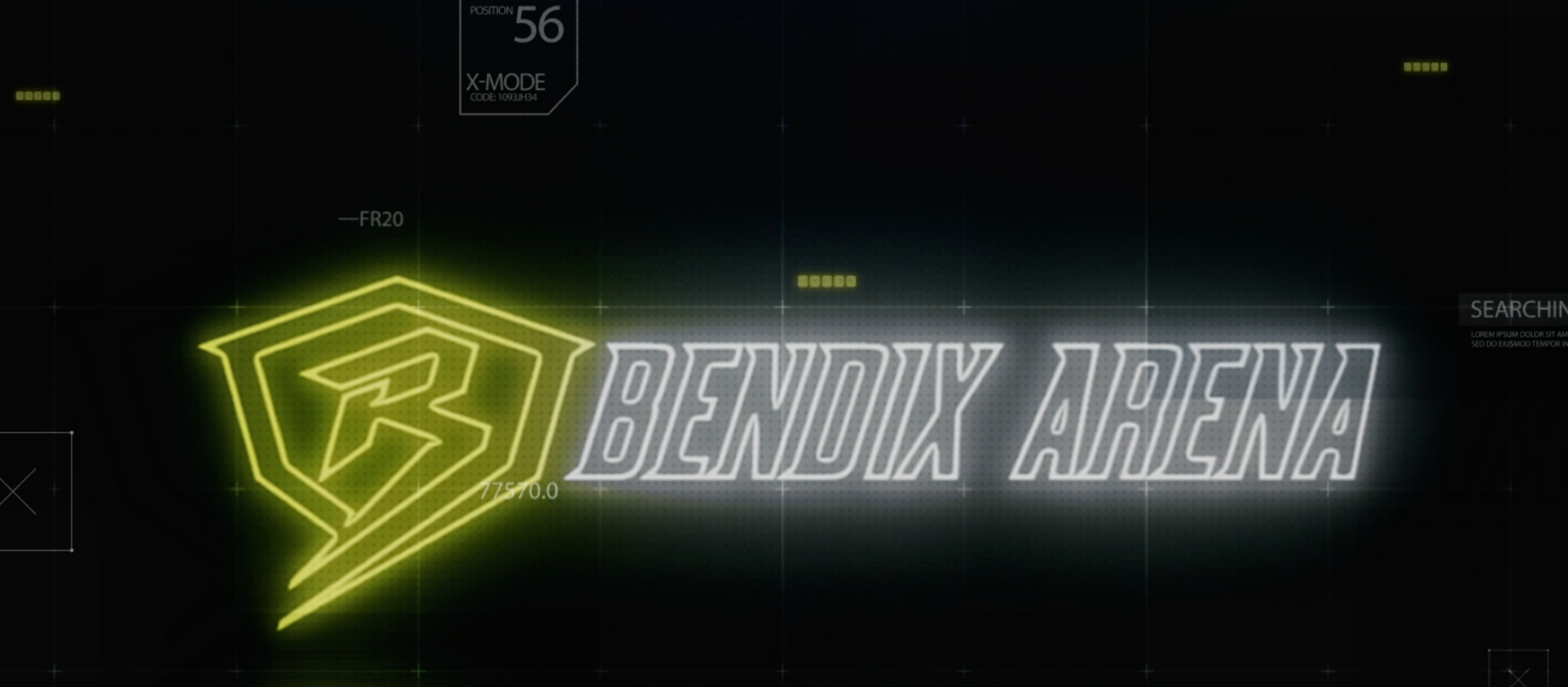 Bendix Arena Print Cell Phone laptop Mockup branding