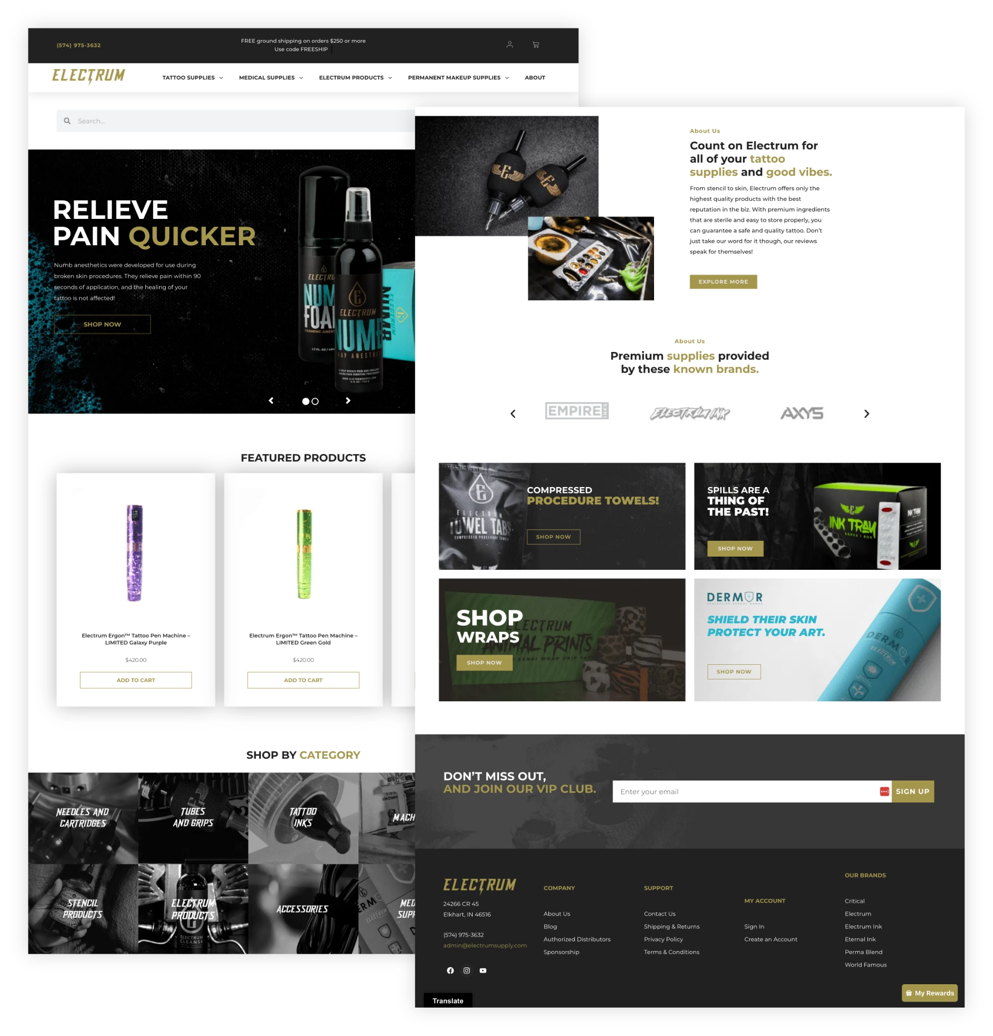 Electrum Supply Full Home page