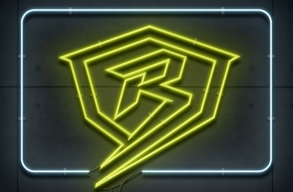 Bendix Arena neon Logo mockup