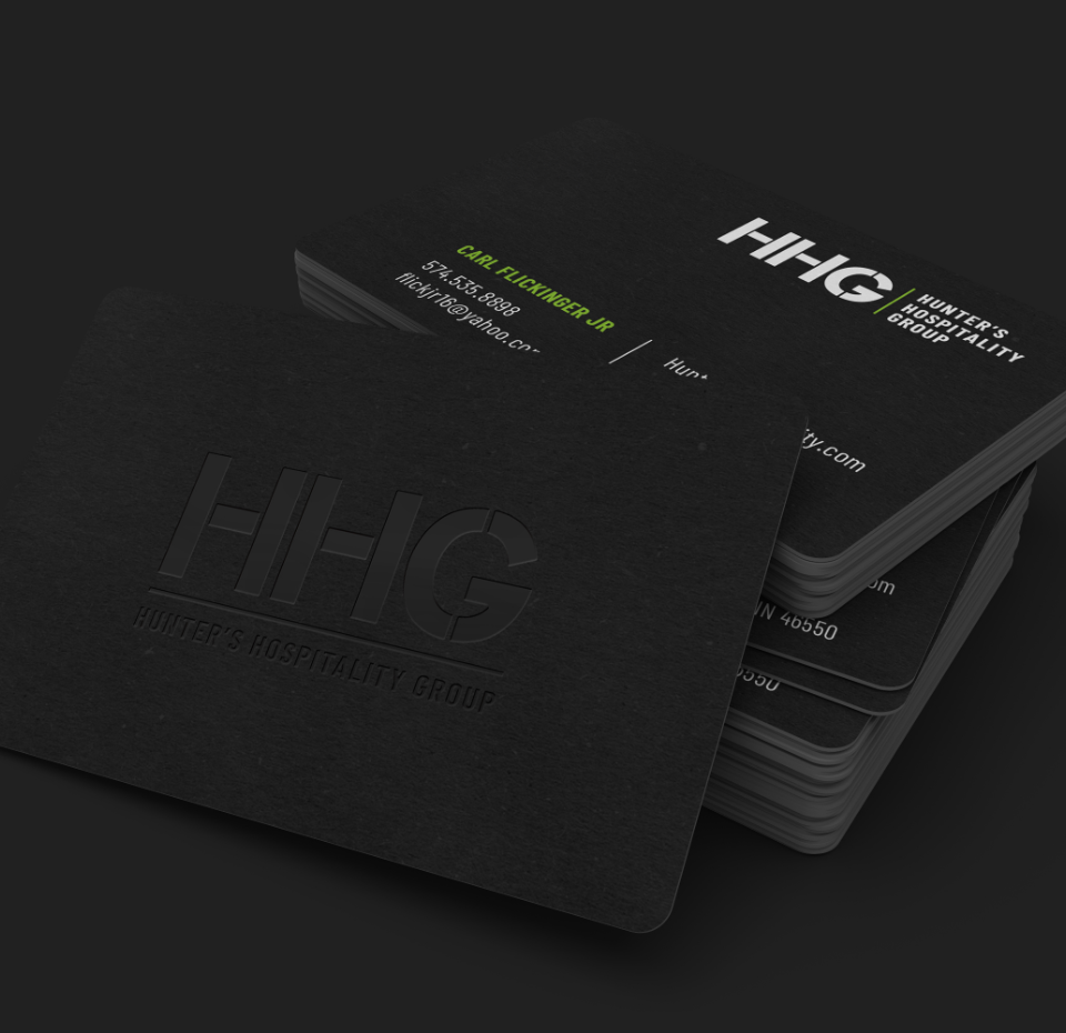 Hunters Hospitality portfolio Print Cell Phone laptop Mockup branding